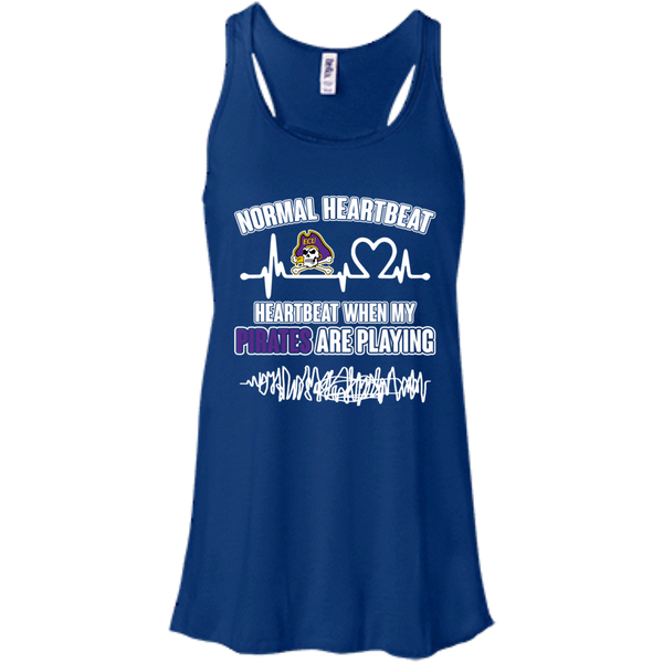 East Carolina Pirates T shirts Heartbeat When My Pirates  Playing Hoodies Sweatshirts