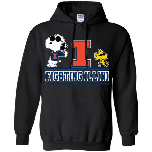 Illinois Fighting Illini T shirts Snoopy Hoodies Sweatshirts