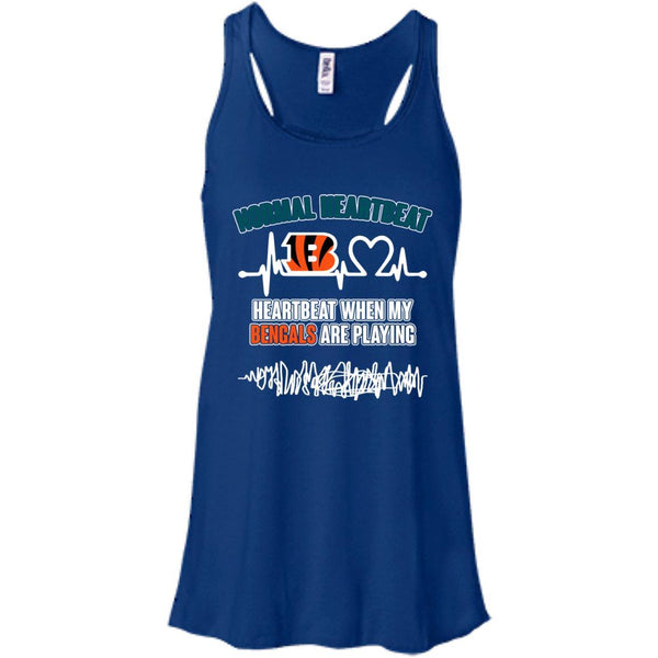 Cincinnati Bengals T shirts Heartbeat When My Bengals Playing Hoodies Sweatshirts