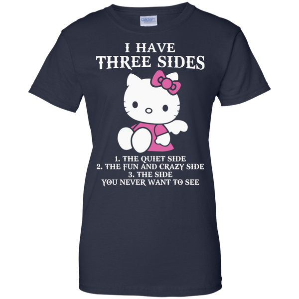 Hello Kitty T shirts I Have Three Sides Hoodies Sweatshirts