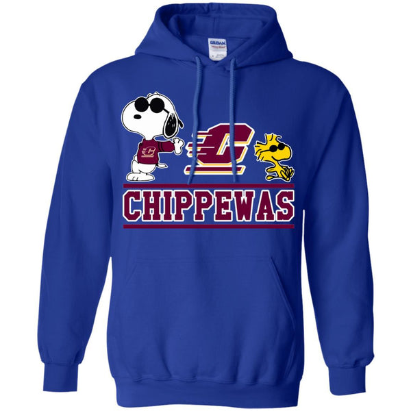 Central Michigan Chippewas T shirts Snoopy Hoodies Sweatshirts
