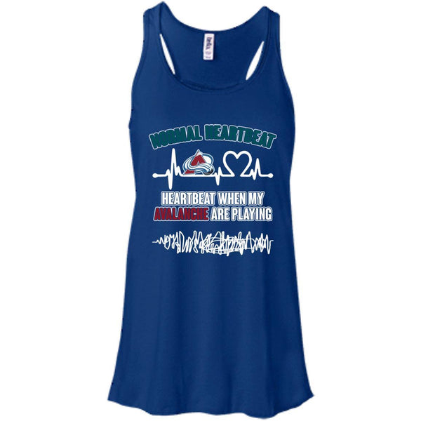 Colorado Avalanche T shirts Heartbeat When My Avalanche Playing Hoodies Sweatshirts