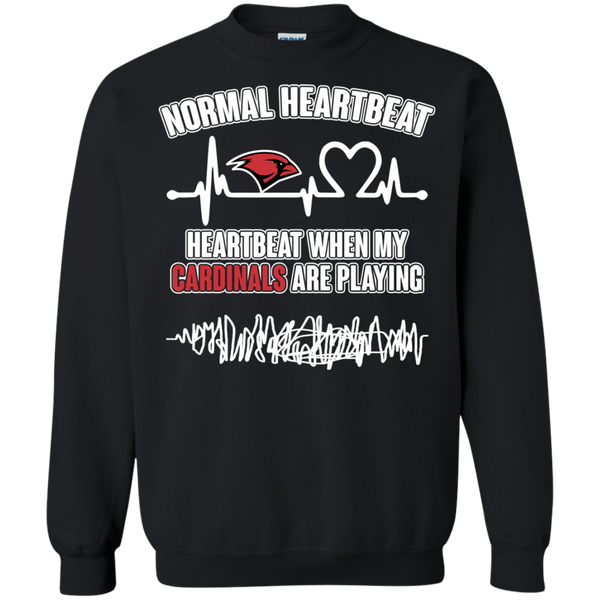 Incarnate Word Cardinals T shirts Heartbeat When My Cardinals Playing Hoodies Sweatshirts