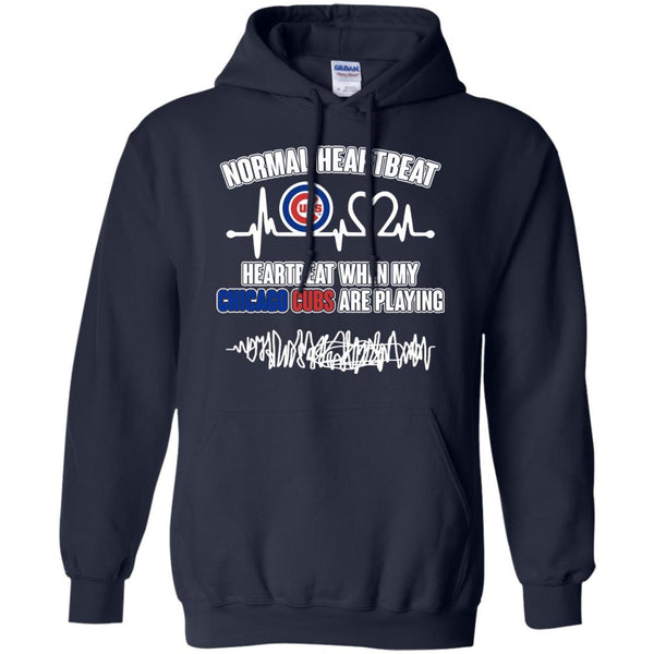 Chicago Cubs T shirts Heartbeat When My Chicago Cubs Playing Hoodies Sweatshirts