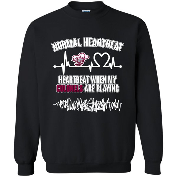 Eastern Kentucky Colonels T shirts Heartbeat When My Colonels Playing Hoodies Sweatshirts