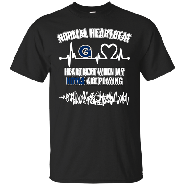 Georgetown Hoyas T shirts Heartbeat When My Hoyas Playing Hoodies Sweatshirts