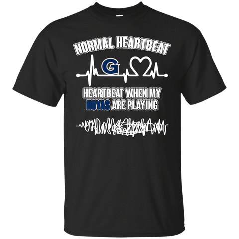 Georgetown Hoyas T shirts Heartbeat When My Hoyas Playing Hoodies Sweatshirts