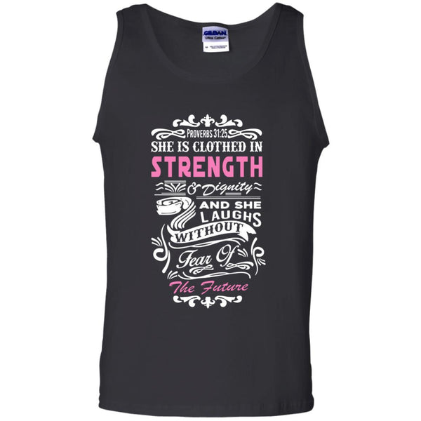 Christian Jesus T shirts She Is Clothed In Strength Hoodies Sweatshirts
