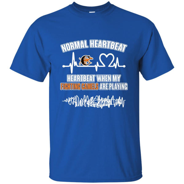 Campbell Fighting Camels T shirts Heartbeat When My Fighting Camels  Playing Hoodies Sweatshirts