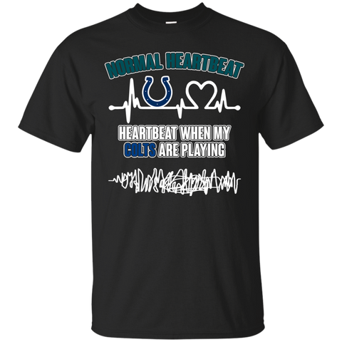 Indianapolis Colts T shirts Heartbeat When My Colts Playing Hoodies Sweatshirts