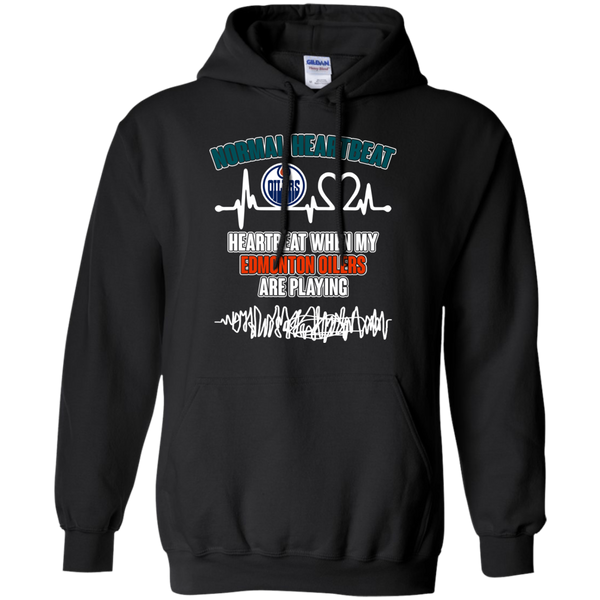 Edmonton Oilers T shirts Heartbeat When My Edmonton Oilers Playing Hoodies Sweatshirts