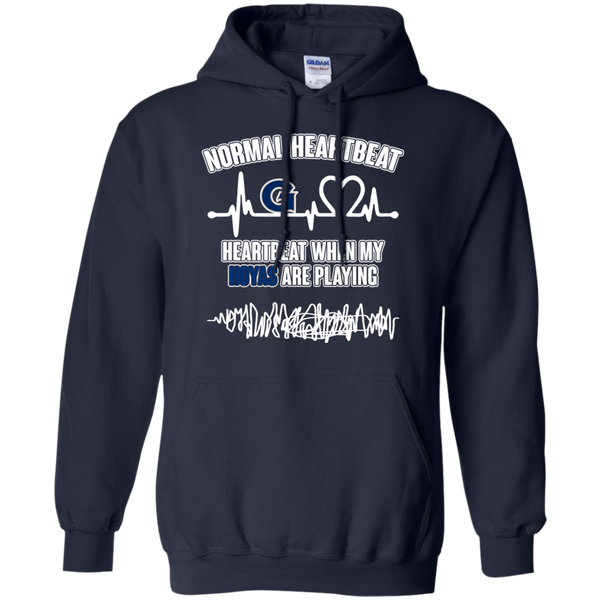 Georgetown Hoyas T shirts Heartbeat When My Hoyas Playing Hoodies Sweatshirts