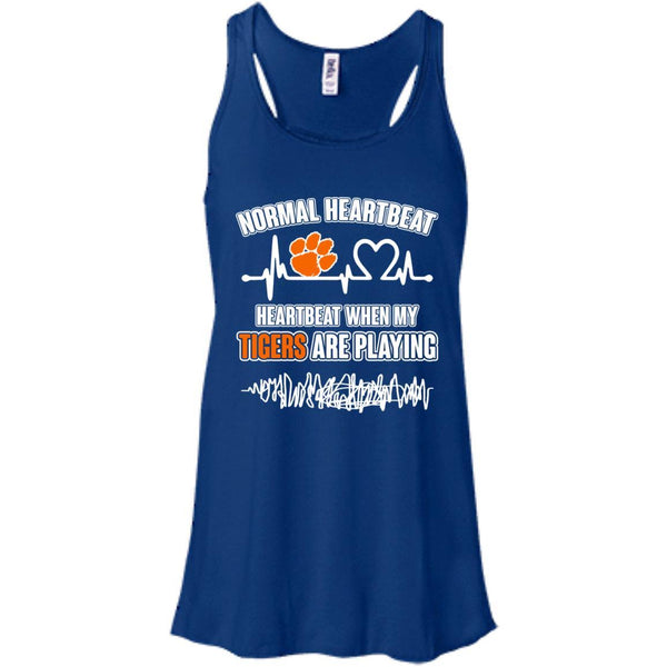 Clemson Tigers T shirts Heartbeat When My Tigers Playing Hoodies Sweatshirts