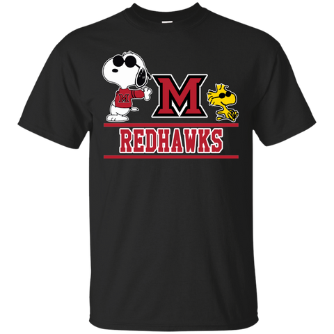 Miami (OH) Redhawks T shirts Snoopy Hoodies Sweatshirts