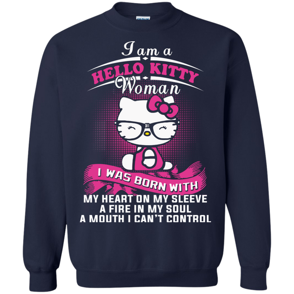 Hello Kitty T shirts Was Born With My Heart On My Sleeve Hoodies Sweatshirts