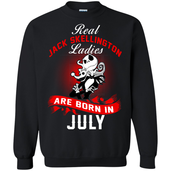 Jack Skellington T shirts Real Jack Skellington Ladies Born In July Hoodies Sweatshirts