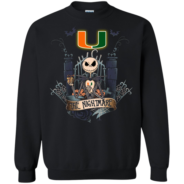 Halloween Miami (FL) Hurricanes T shirts The Nightmare Hoodies Sweatshirts