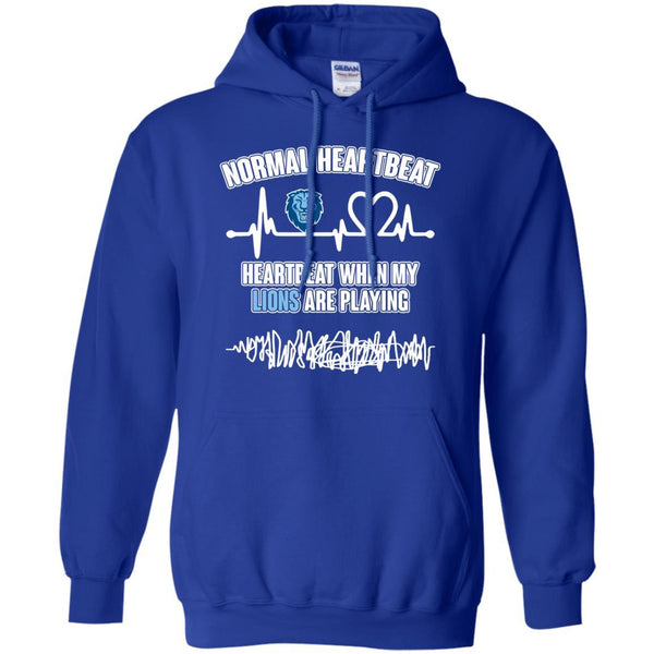 Columbia Lions T shirts Heartbeat When My Lions Playing Hoodies Sweatshirts