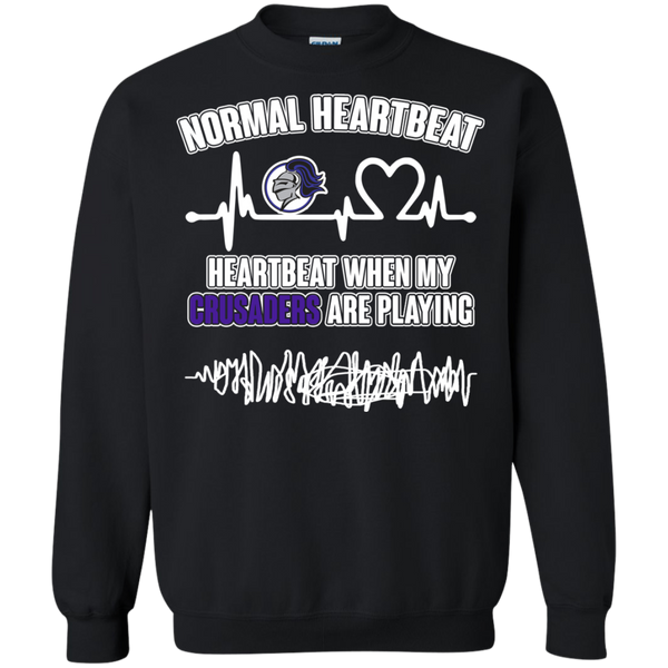 Holy Cross Crusaders T shirts Heartbeat When My Crusaders Playing Hoodies Sweatshirts
