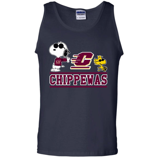 Central Michigan Chippewas T shirts Snoopy Hoodies Sweatshirts