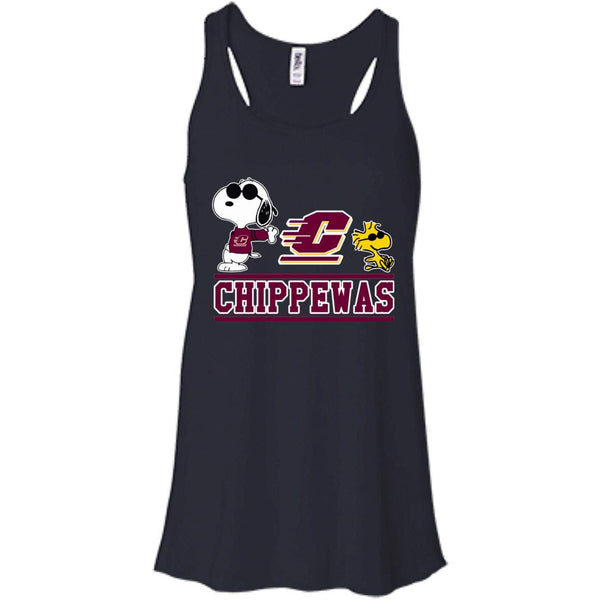 Central Michigan Chippewas T shirts Snoopy Hoodies Sweatshirts
