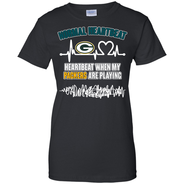 Green Bay Packers T shirts Heartbeat When My Packers Playing Hoodies Sweatshirts