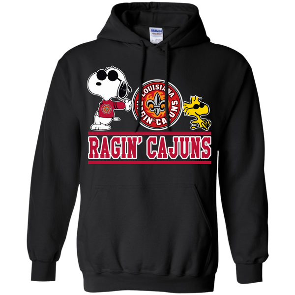 Louisiana Lafayette Ragin' Cajuns T shirts Snoopy Hoodies Sweatshirts