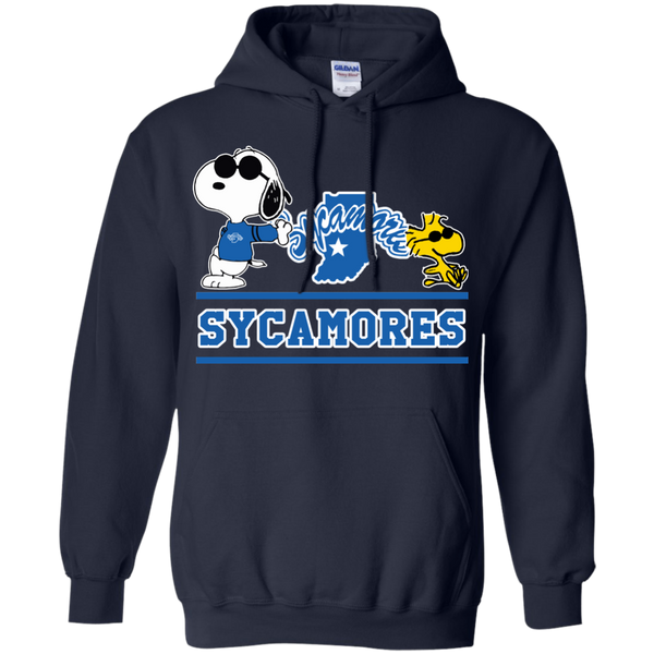 Indiana State Sycamores T shirts Snoopy Hoodies Sweatshirts