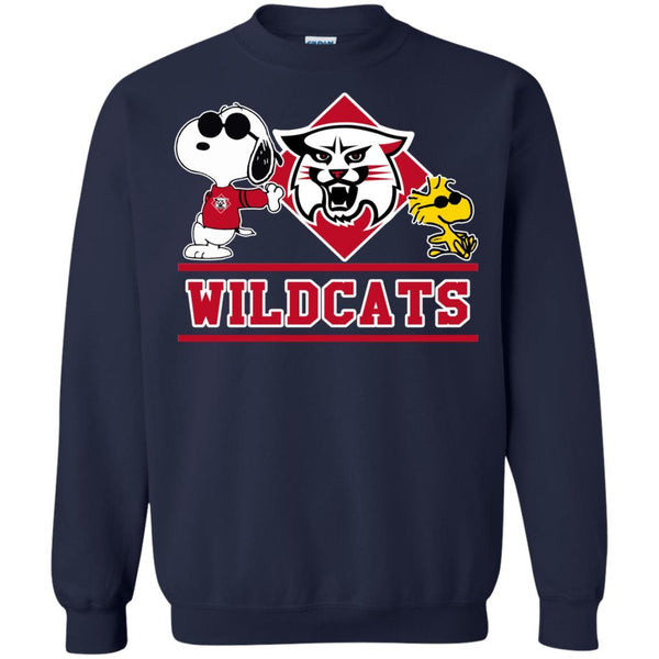 Davidson Wildcats T shirts Snoopy Hoodies Sweatshirts