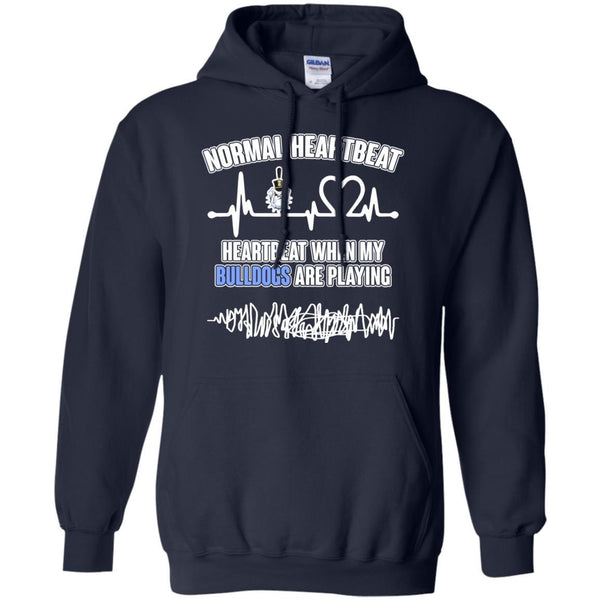 Citadel Bulldogs T shirts Heartbeat When My Bulldogs  Playing Hoodies Sweatshirts
