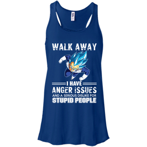 Dragon Ball Z Vegeta T shirts Walk Away I Have Anger Issues Hoodies Sweatshirts