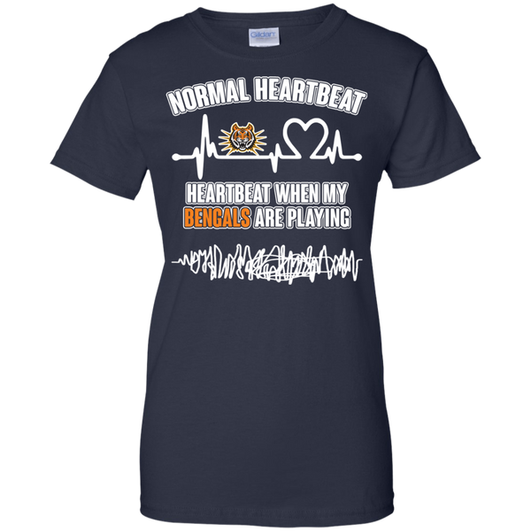 Idaho State Bengals T shirts Heartbeat When My Bengals Playing Hoodies Sweatshirts