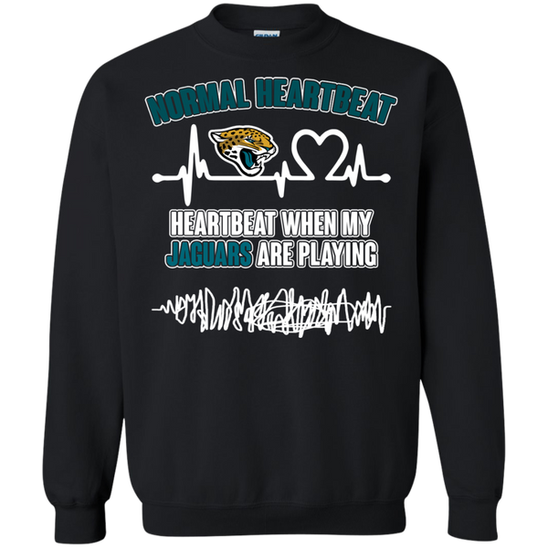 Jacksonville Jaguars T shirts Heartbeat When My Jaguars Playing Hoodies Sweatshirts