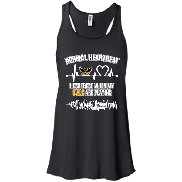 Kennesaw State Owls T shirts Heartbeat When My Owls Playing Hoodies Sweatshirts