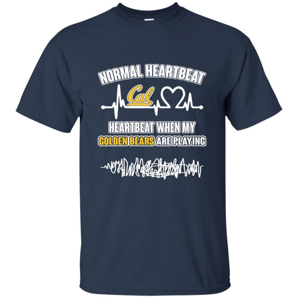 California Golden Bears T shirts Heartbeat When My Golden Bears Playing Hoodies Sweatshirts