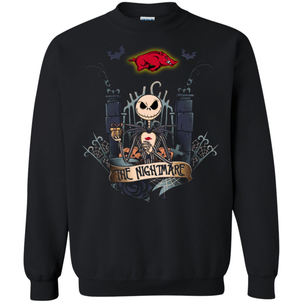 Halloween Arkansas Razorbacks T shirts The Nightmare Hoodies Sweatshirts