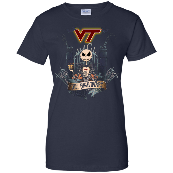 Halloween Virginia Tech Hokies T shirts The Nightmare Hoodies Sweatshirts