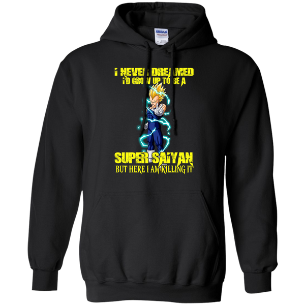 Dragon Ball Z Vegeta T shirts Never Grown To Be A Super Saiyan But Here I Am Hoodies Sweatshirts