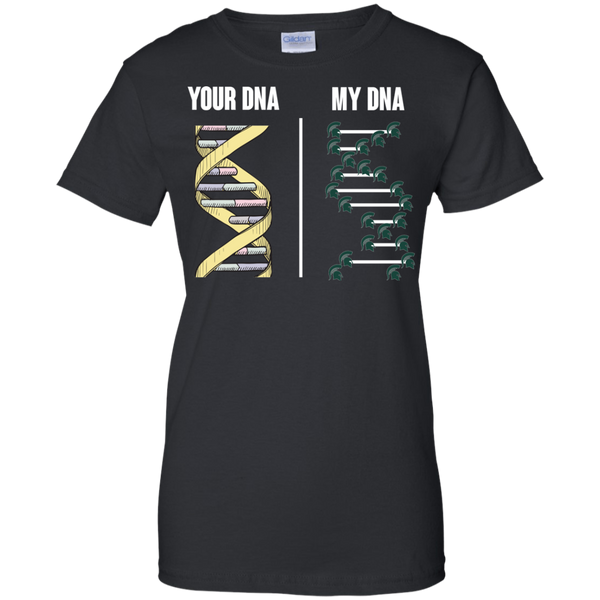 Michigan State Spartans T shirts Your DNA My DNA Hoodies Sweatshirts