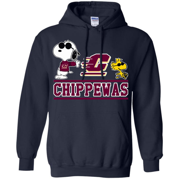 Central Michigan Chippewas T shirts Snoopy Hoodies Sweatshirts