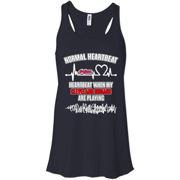 Cleveland Indians T shirts Heartbeat When My Cleveland Indians Playing Hoodies Sweatshirts