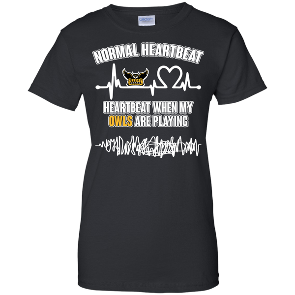 Kennesaw State Owls T shirts Heartbeat When My Owls Playing Hoodies Sweatshirts