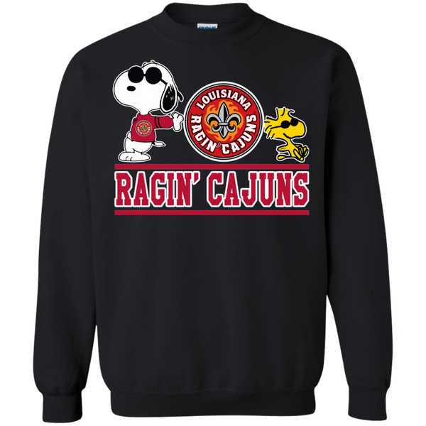 Louisiana Lafayette Ragin' Cajuns T shirts Snoopy Hoodies Sweatshirts