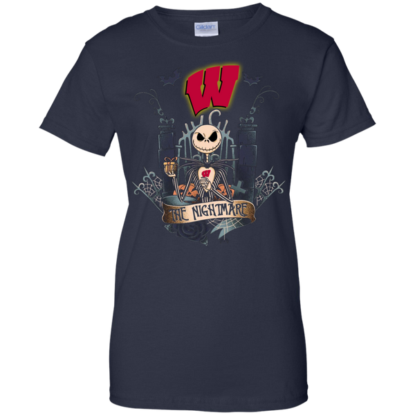 Halloween Wisconsin Badgers T shirts The Nightmare Hoodies Sweatshirts