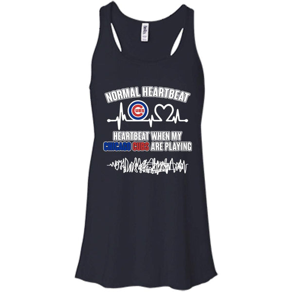 Chicago Cubs T shirts Heartbeat When My Chicago Cubs Playing Hoodies Sweatshirts