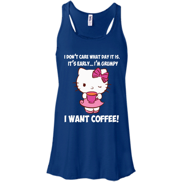 Hello Kitty T shirts I Want Coffee Hoodies Sweatshirts