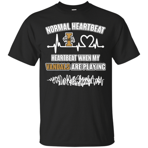 Idaho Vandals T shirts Heartbeat When My Vandals Playing Hoodies Sweatshirts