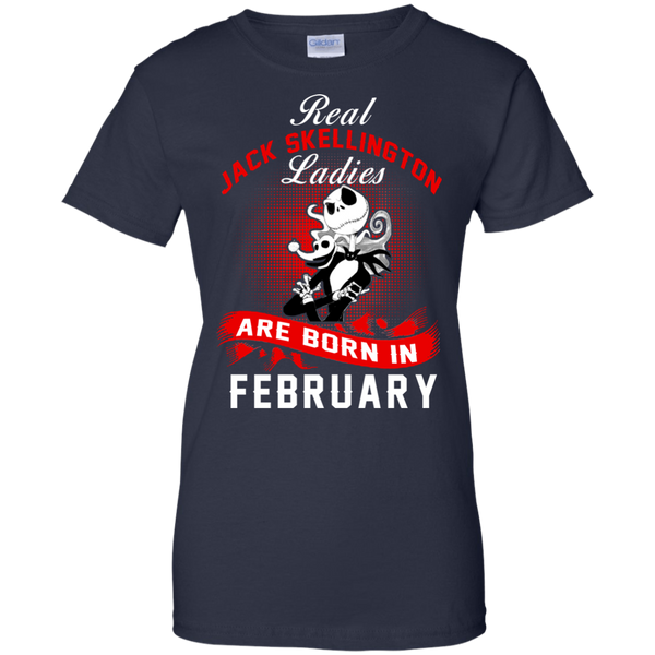 Jack Skellington T shirts Real Jack Skellington Ladies Born In February Hoodies Sweatshirts