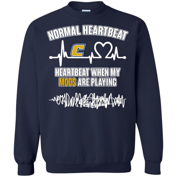 Chattanooga Mocs T shirts Heartbeat When My Mocs Playing Hoodies Sweatshirts