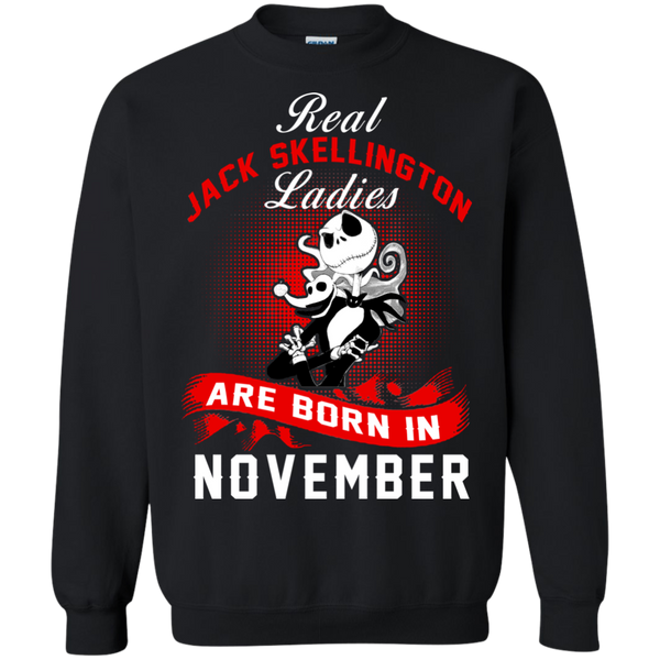 Jack Skellington T shirts Real Jack Skellington Ladies Born In November Hoodies Sweatshirts